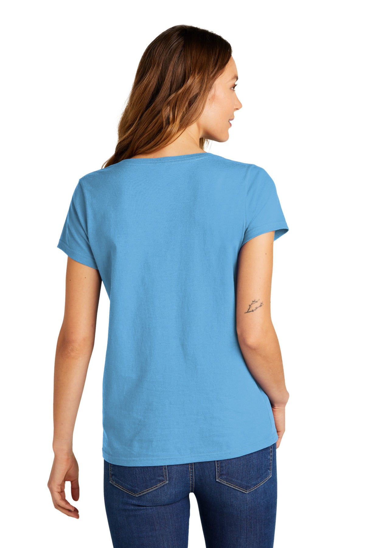 AquaticBl District Women's The Concert Tee V-Neck DT5002