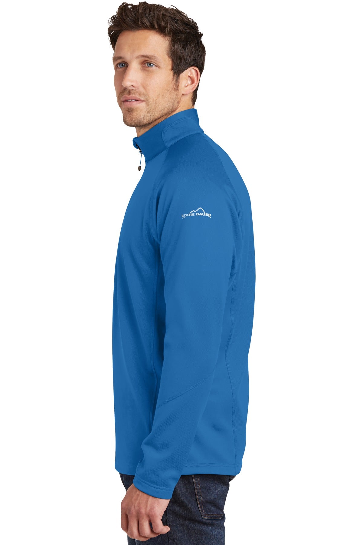 Ascent Blue Eddie Bauer 1/2-Zip Performance Fleece. EB234