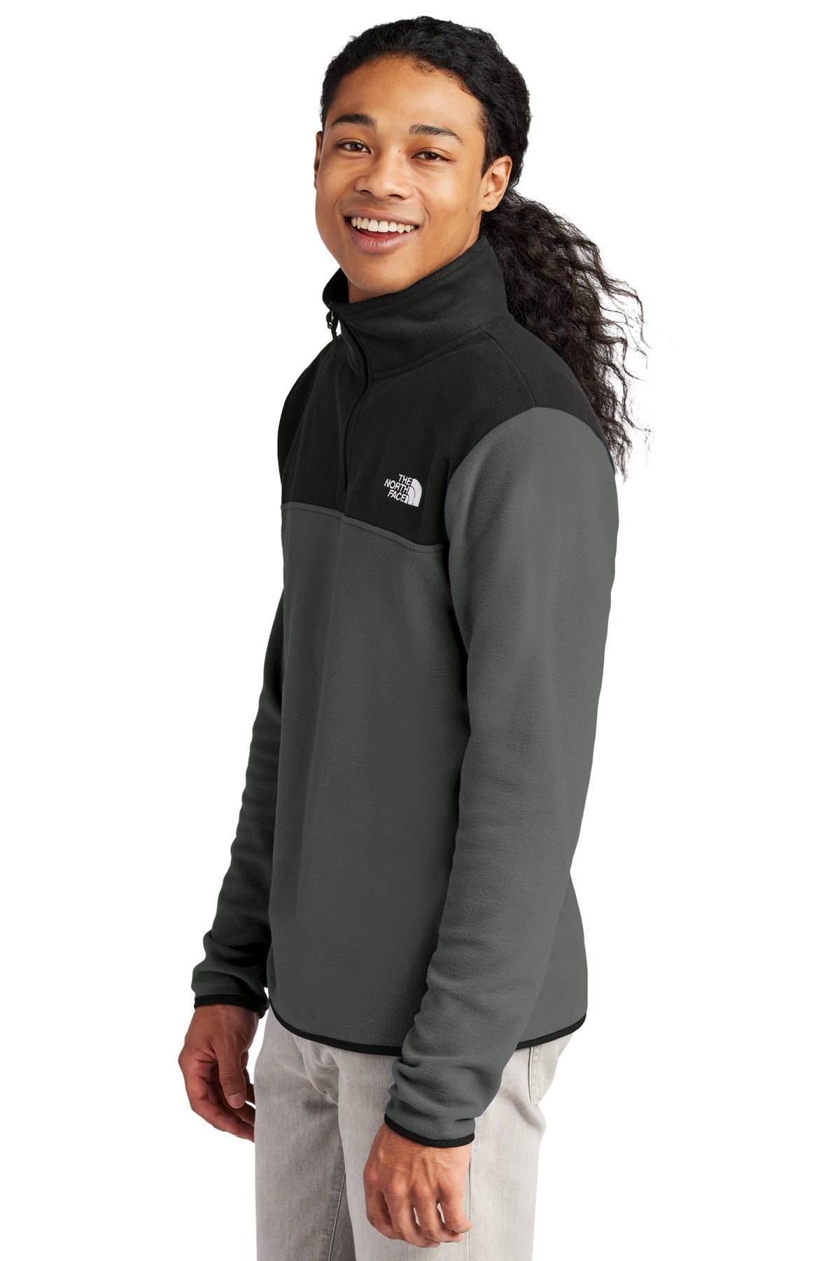 AsGy/TNFBk The North Face Glacier 1/4-Zip Fleece NF0A7V4L