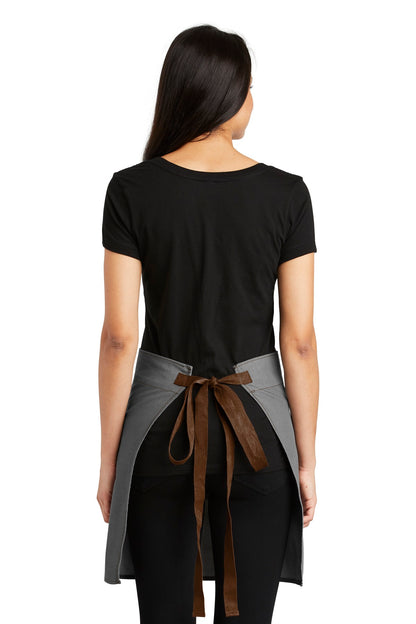 Ash Grey Port Authority Market Half Bistro Apron. A801