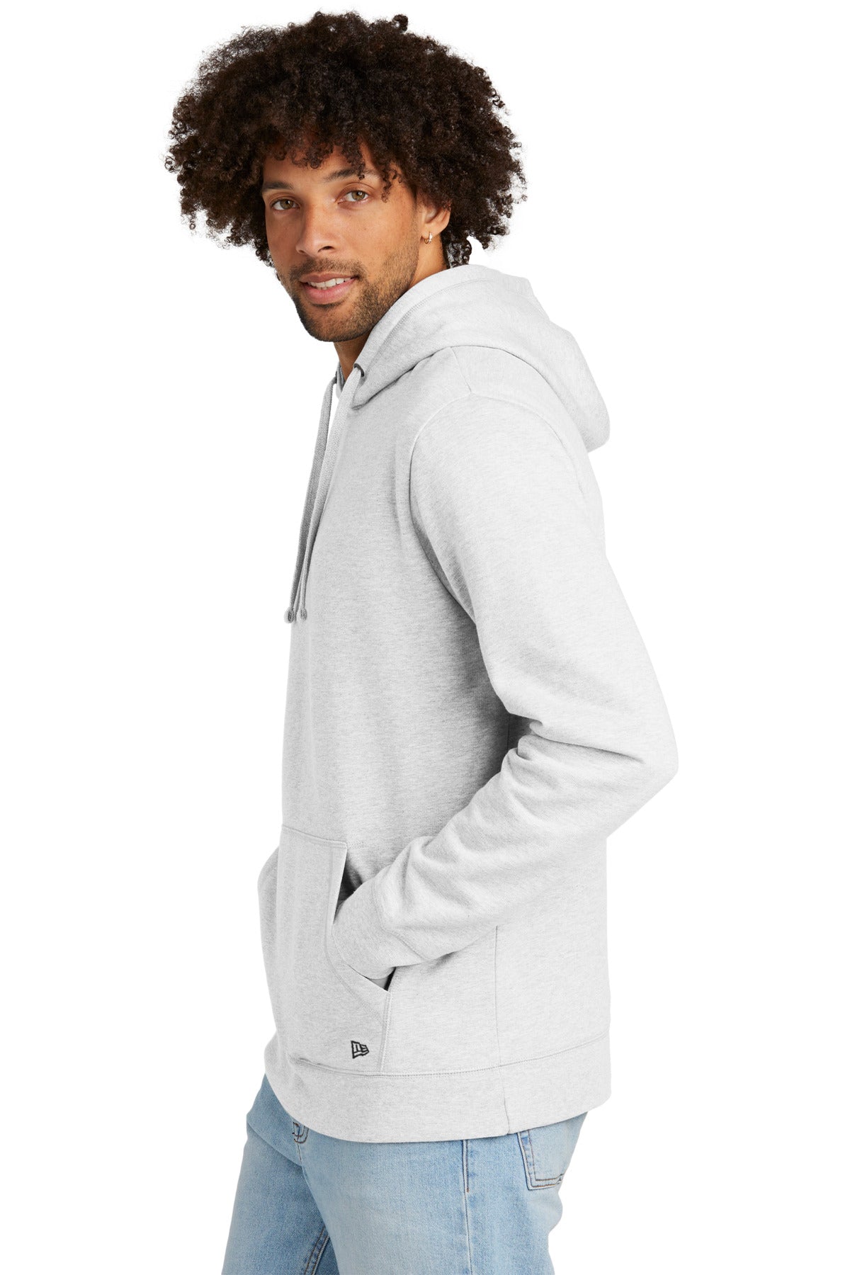 Ash New Era Comeback Fleece Pullover Hoodie NEA550