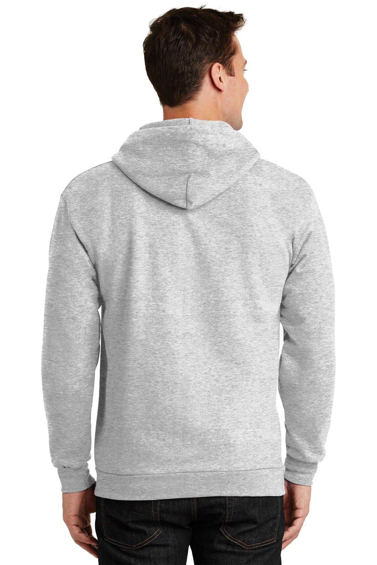 Ash Port & Company Essential Fleece Full-Zip Hooded Sweatshirt. PC90ZH
