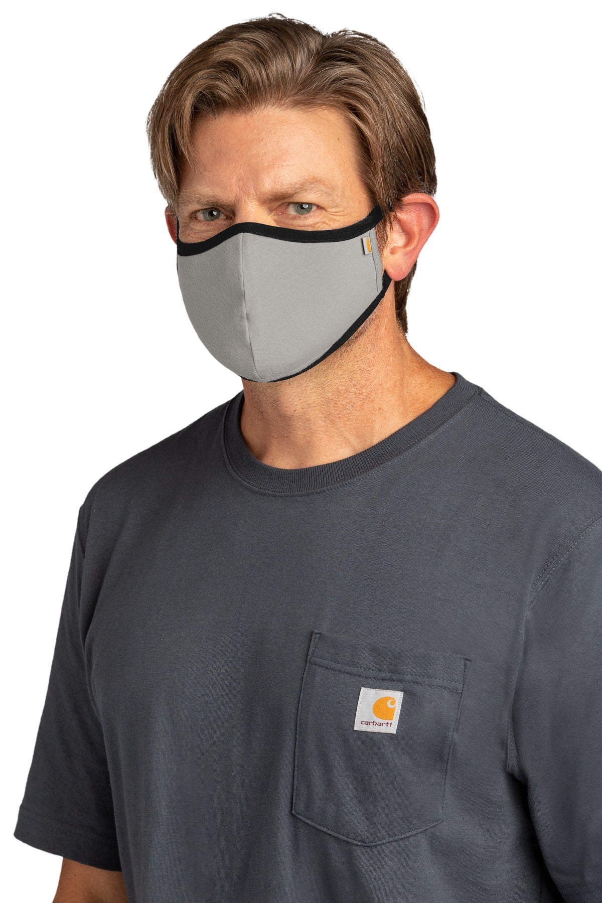 Asphalt Carhartt Cotton Ear Loop Face Mask (3 pack) CT105160