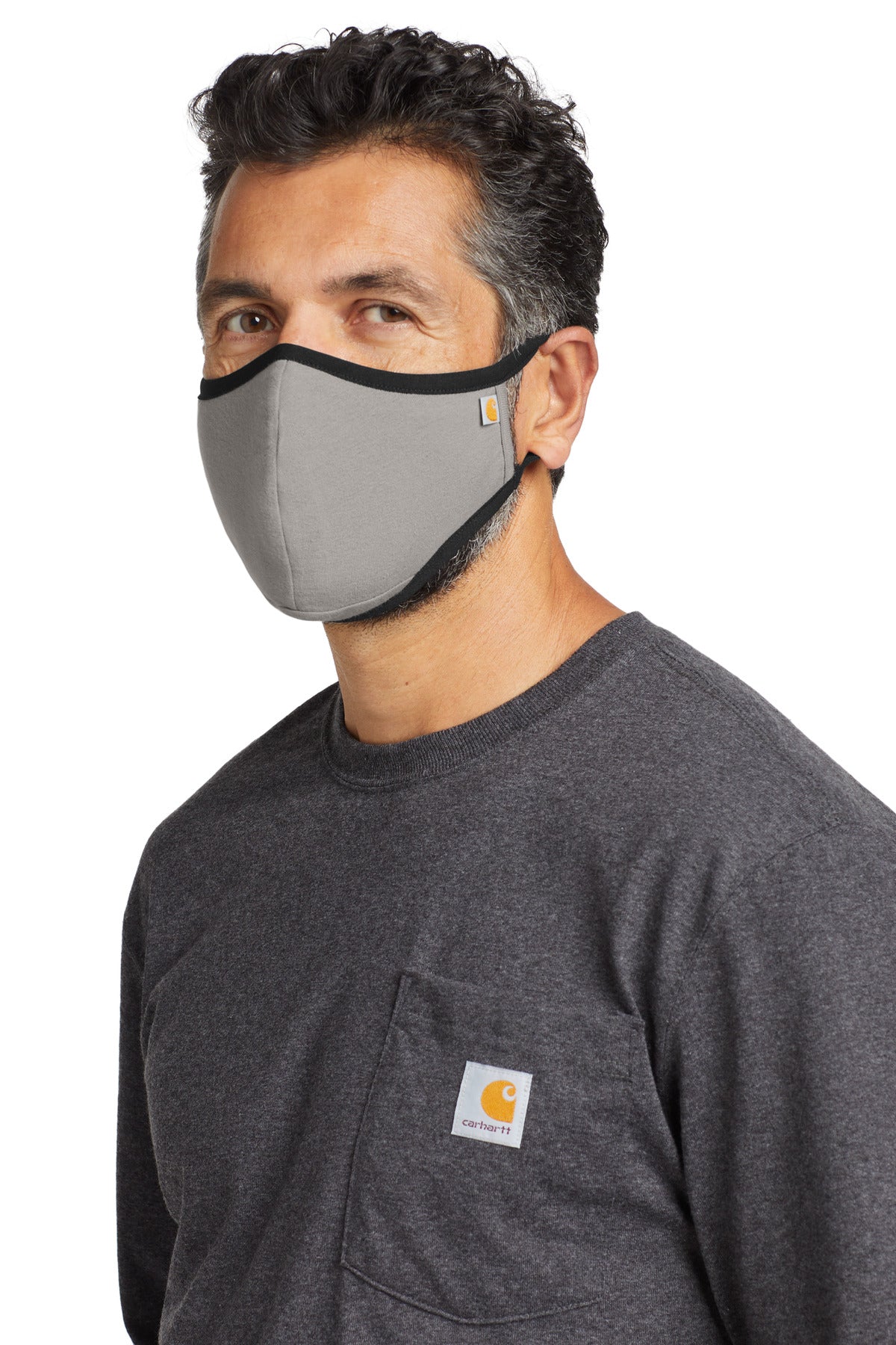 Asphalt Carhartt Cotton Ear Loop Face Mask (3 pack) CT105160