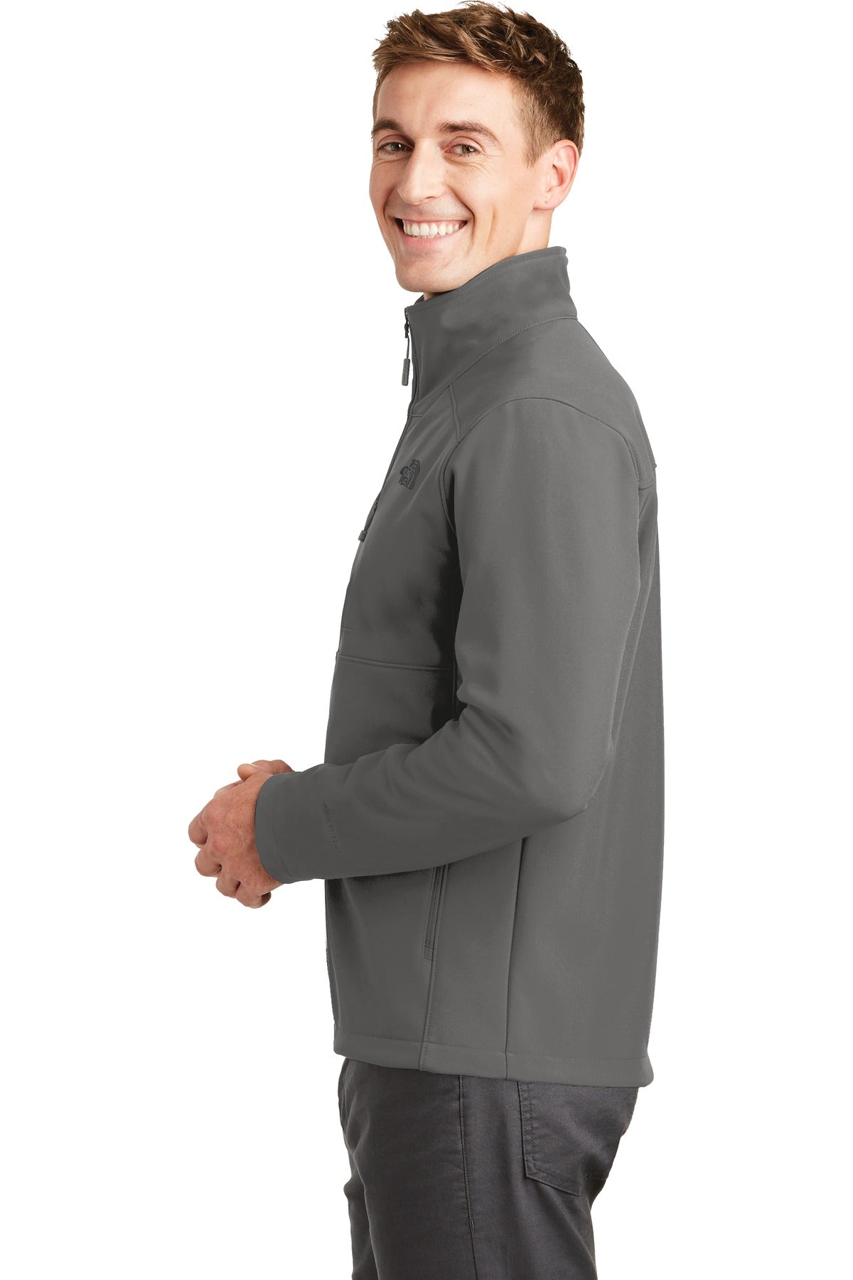 Asphalt Grey The North Face Apex Barrier Soft Shell Jacket. NF0A3LGT