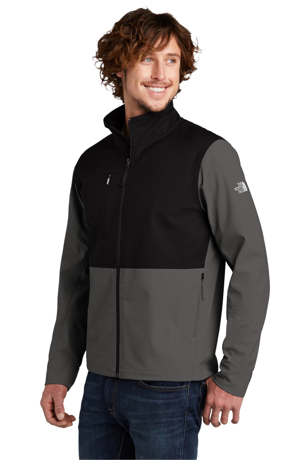 Asphalt Grey The North Face Castle Rock Soft Shell Jacket. NF0A552Z