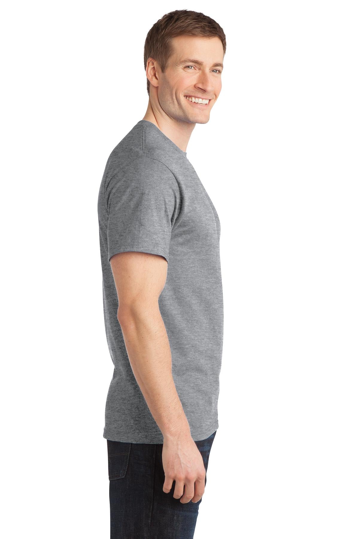 Ath Heather Port & Company - Ring Spun Cotton Tee. PC150