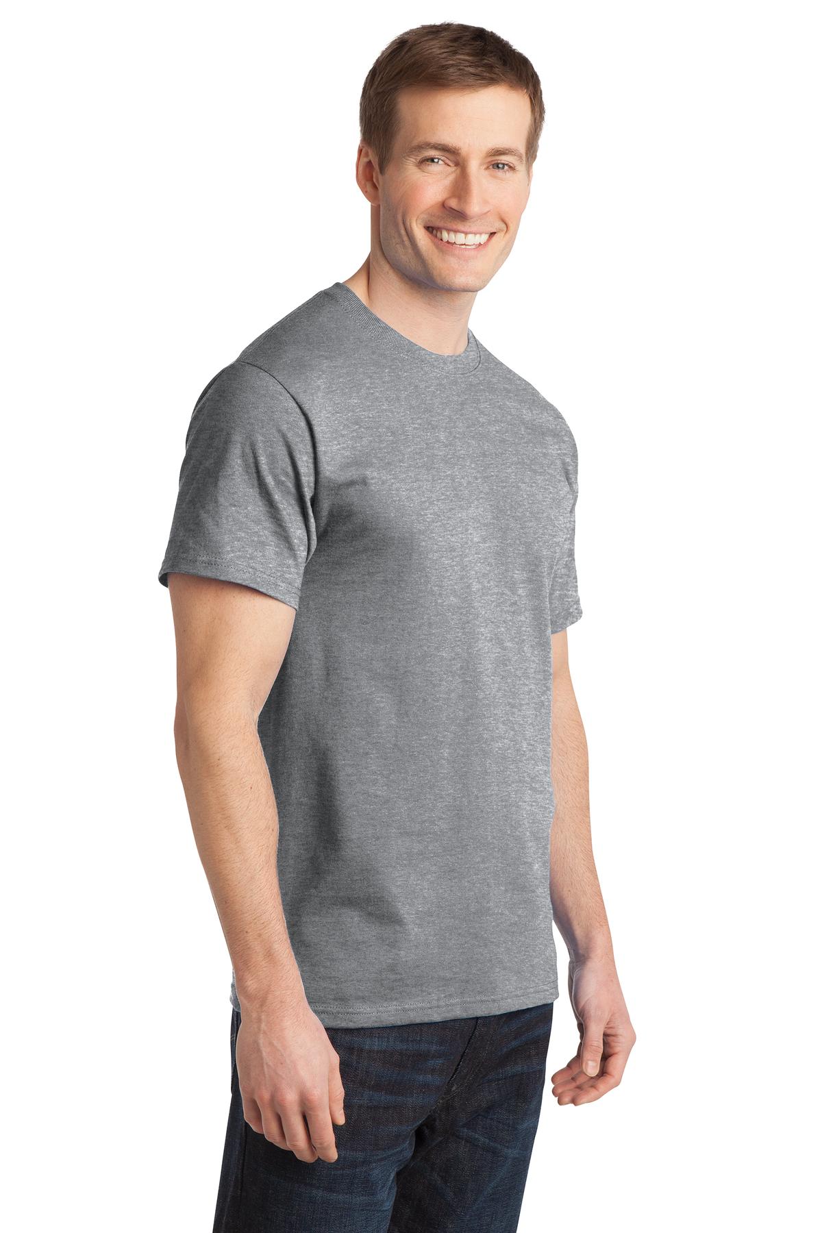 Ath Heather Port & Company - Ring Spun Cotton Tee. PC150