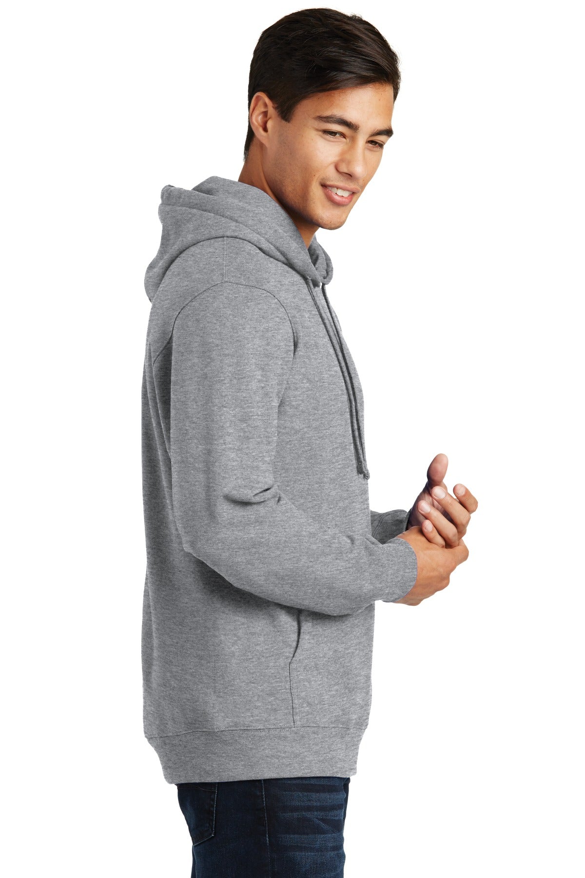 Athl Heather Port & Company Fan Favorite Fleece Pullover Hooded Sweatshirt. PC850H