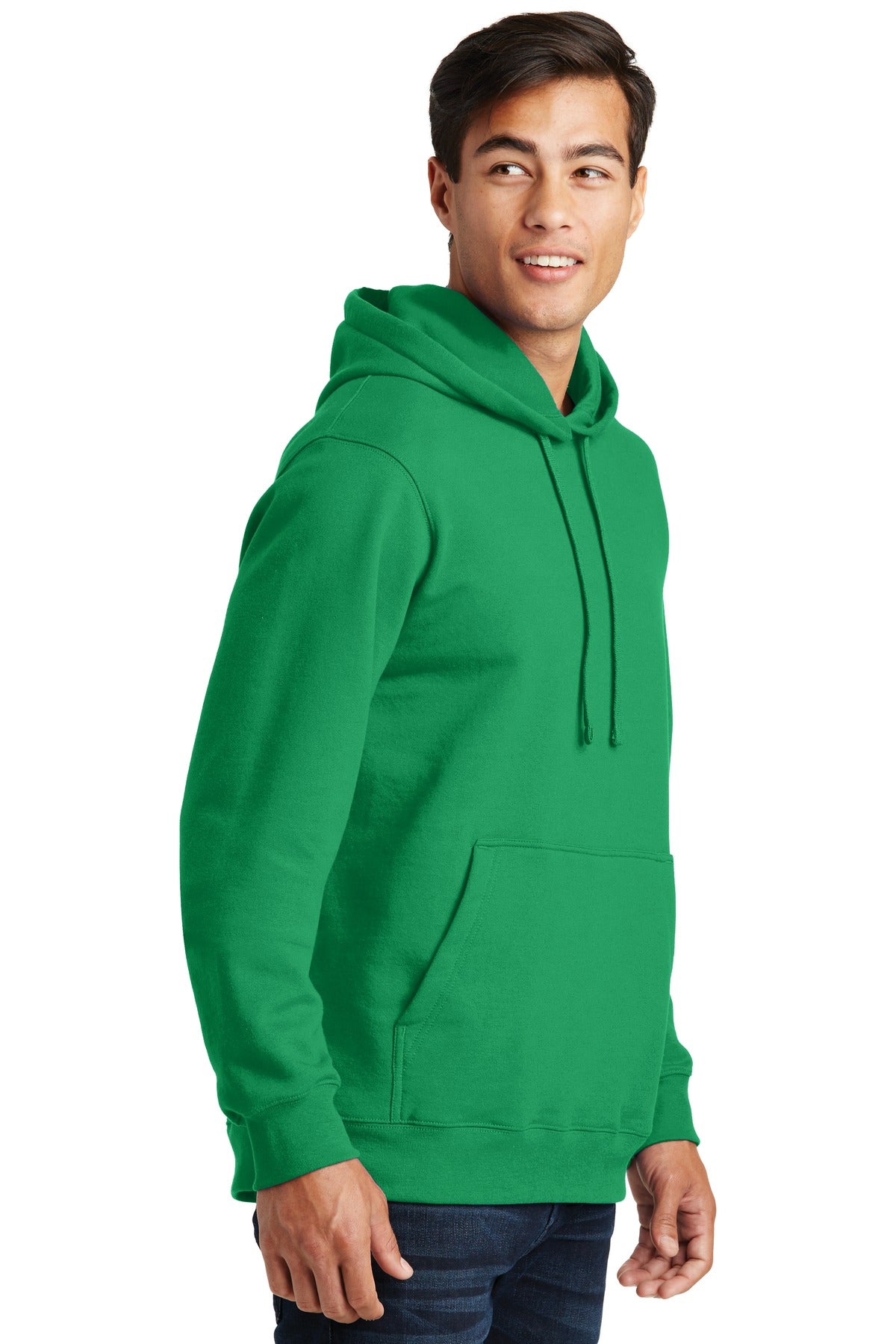 Athl Kelly Port & Company Fan Favorite Fleece Pullover Hooded Sweatshirt. PC850H
