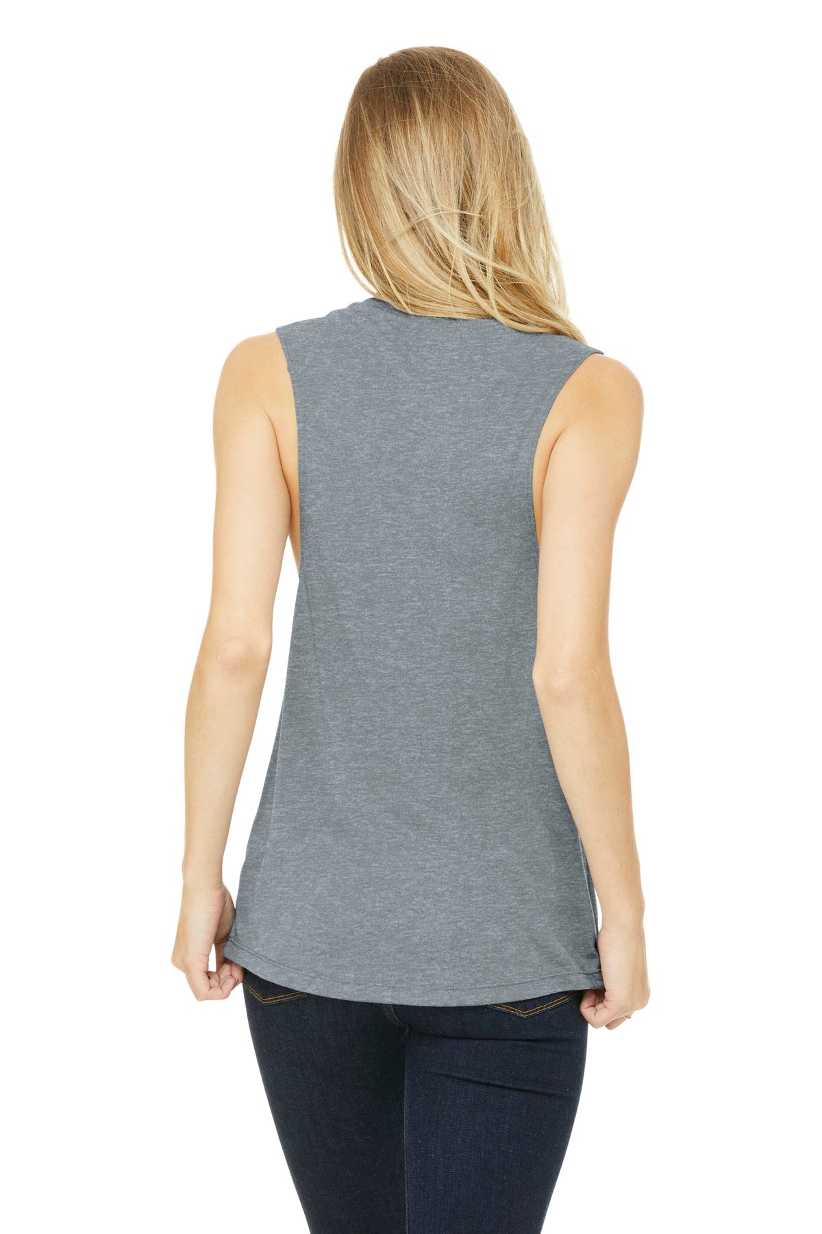 Athletic Ht BELLA+CANVAS Women's Flowy Scoop Muscle Tank. BC8803