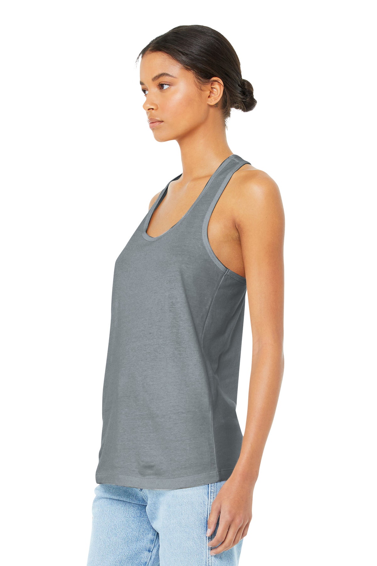 Athletic Ht BELLA+CANVAS Women's Jersey Racerback Tank. BC6008