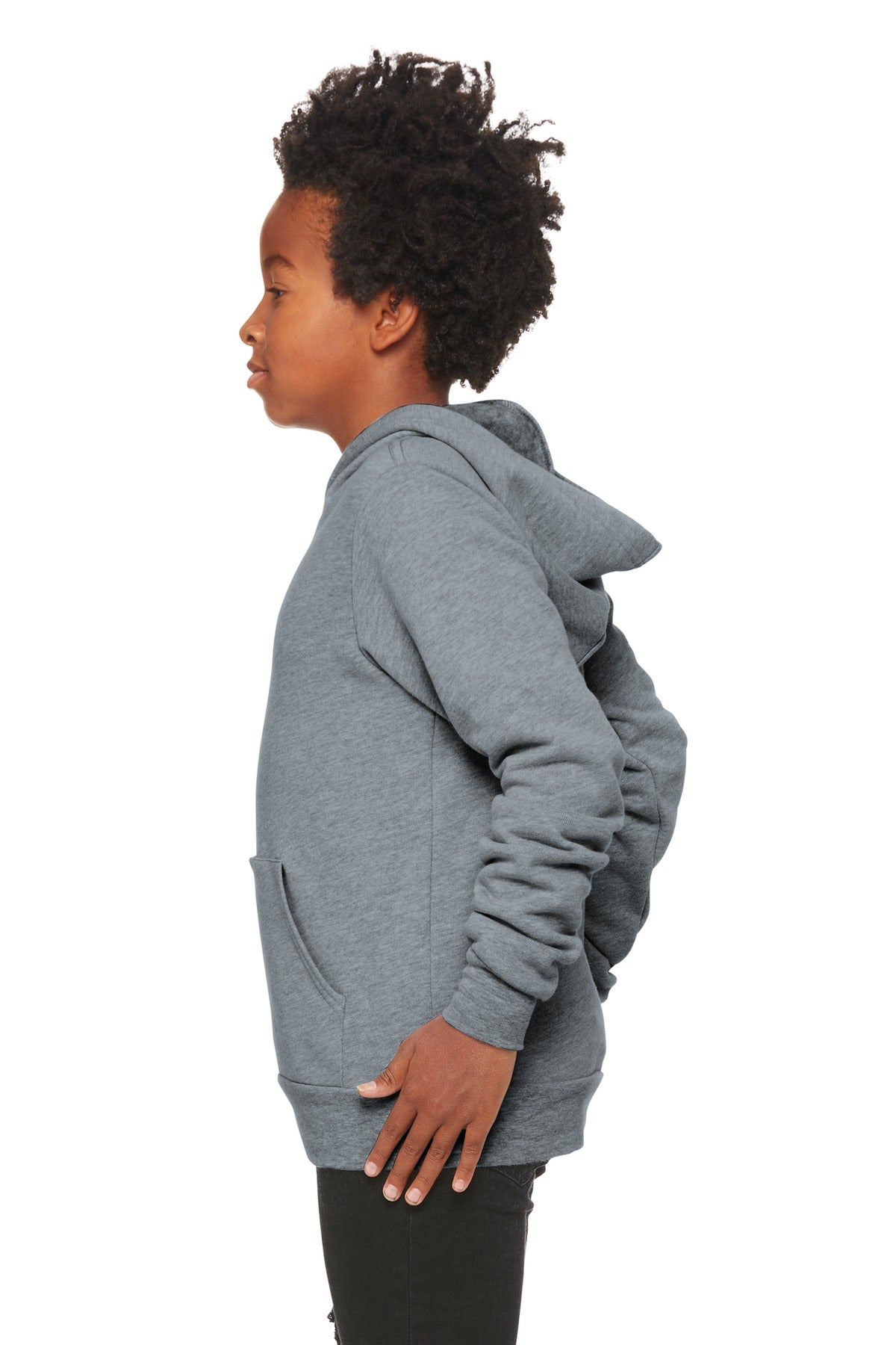 Athletic Ht BELLA+CANVAS Youth Sponge Fleece Pullover Hoodie BC3719Y