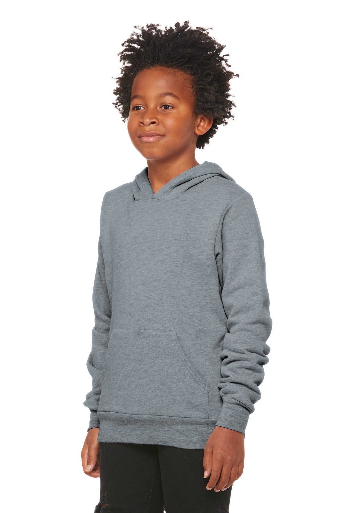 Athletic Ht BELLA+CANVAS Youth Sponge Fleece Pullover Hoodie BC3719Y