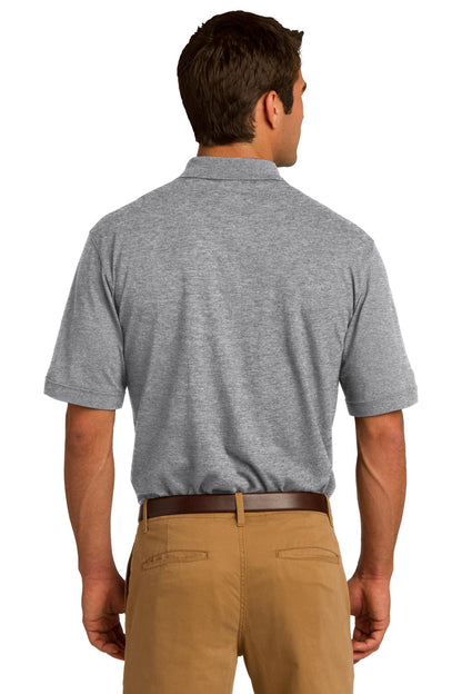 Athletic Hthr Port & Company Core Blend Jersey Knit Pocket Polo. KP55P