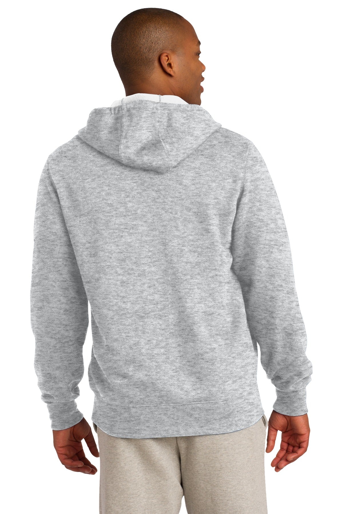 Athletic Hthr Sport-Tek Full-Zip Hooded Sweatshirt. ST258