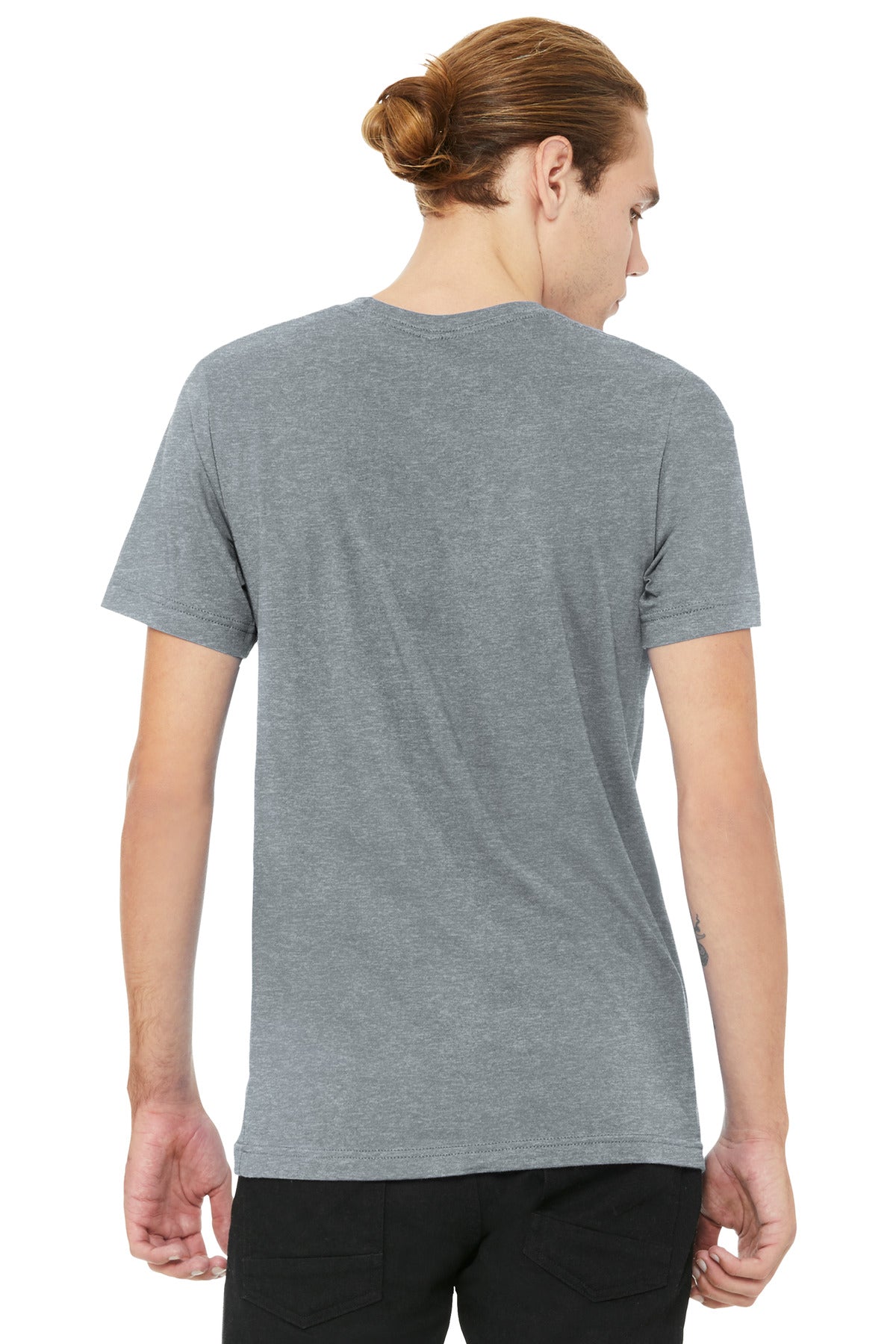 AthlHthr BELLA+CANVAS Unisex Heather CVC V-Neck Tee BC3005CVC
