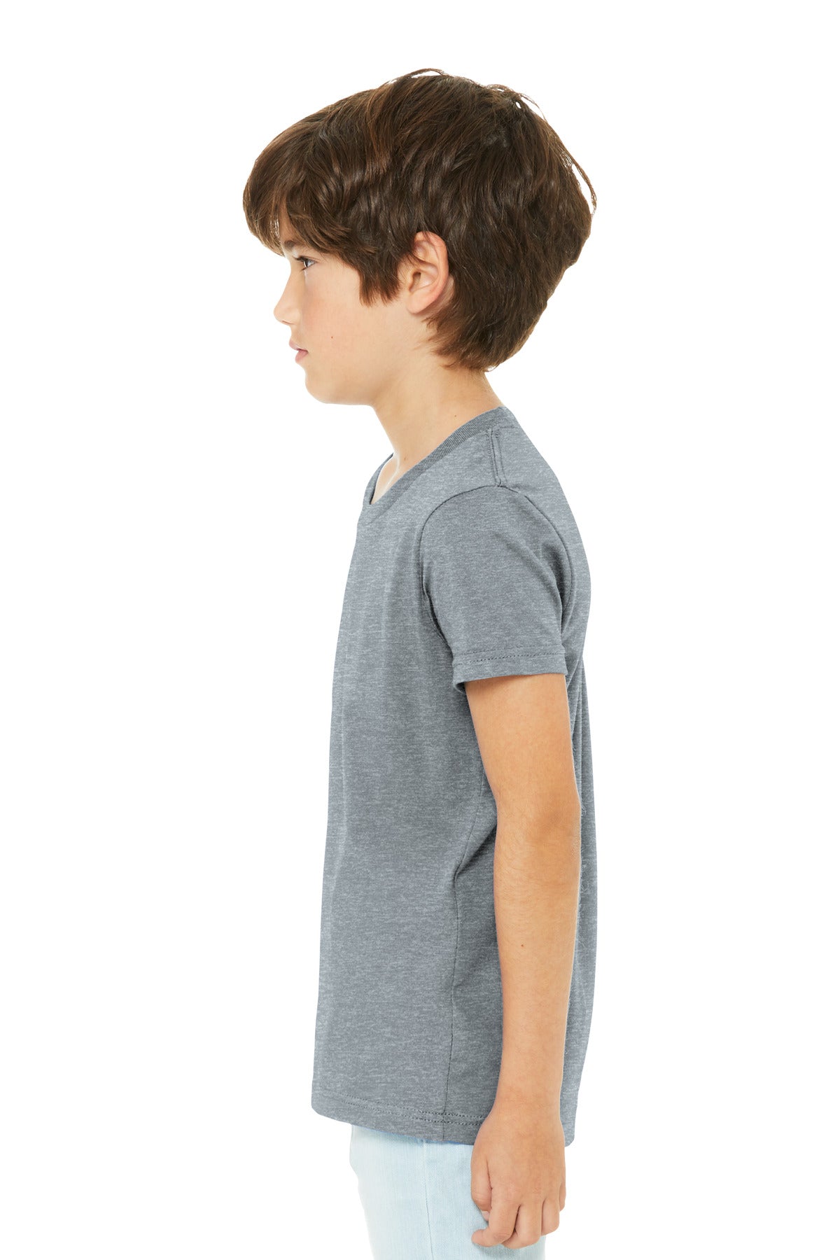 AthlHthr BELLA+CANVAS Youth Heather CVC Tee BC3001YCVC