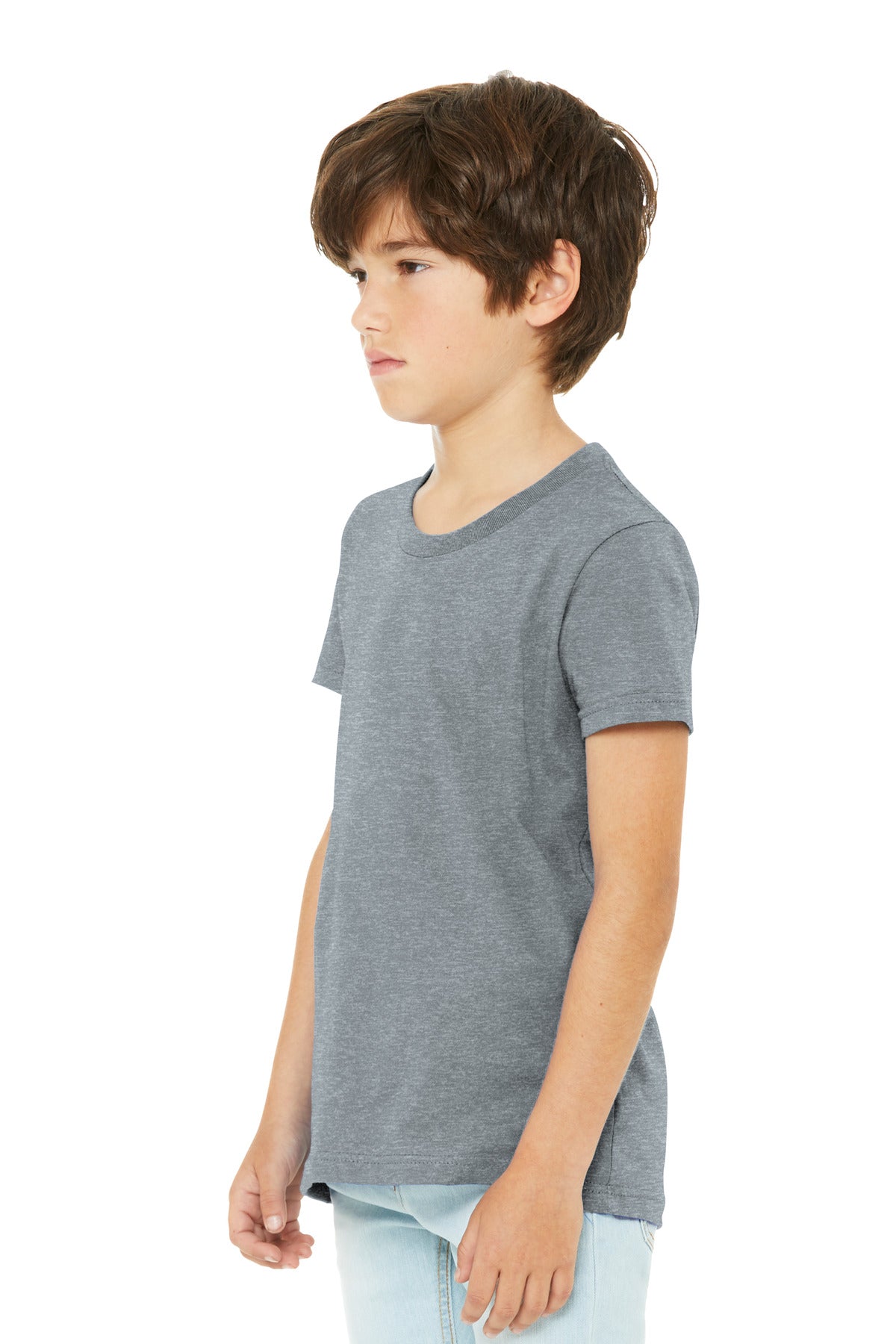 AthlHthr BELLA+CANVAS Youth Heather CVC Tee BC3001YCVC