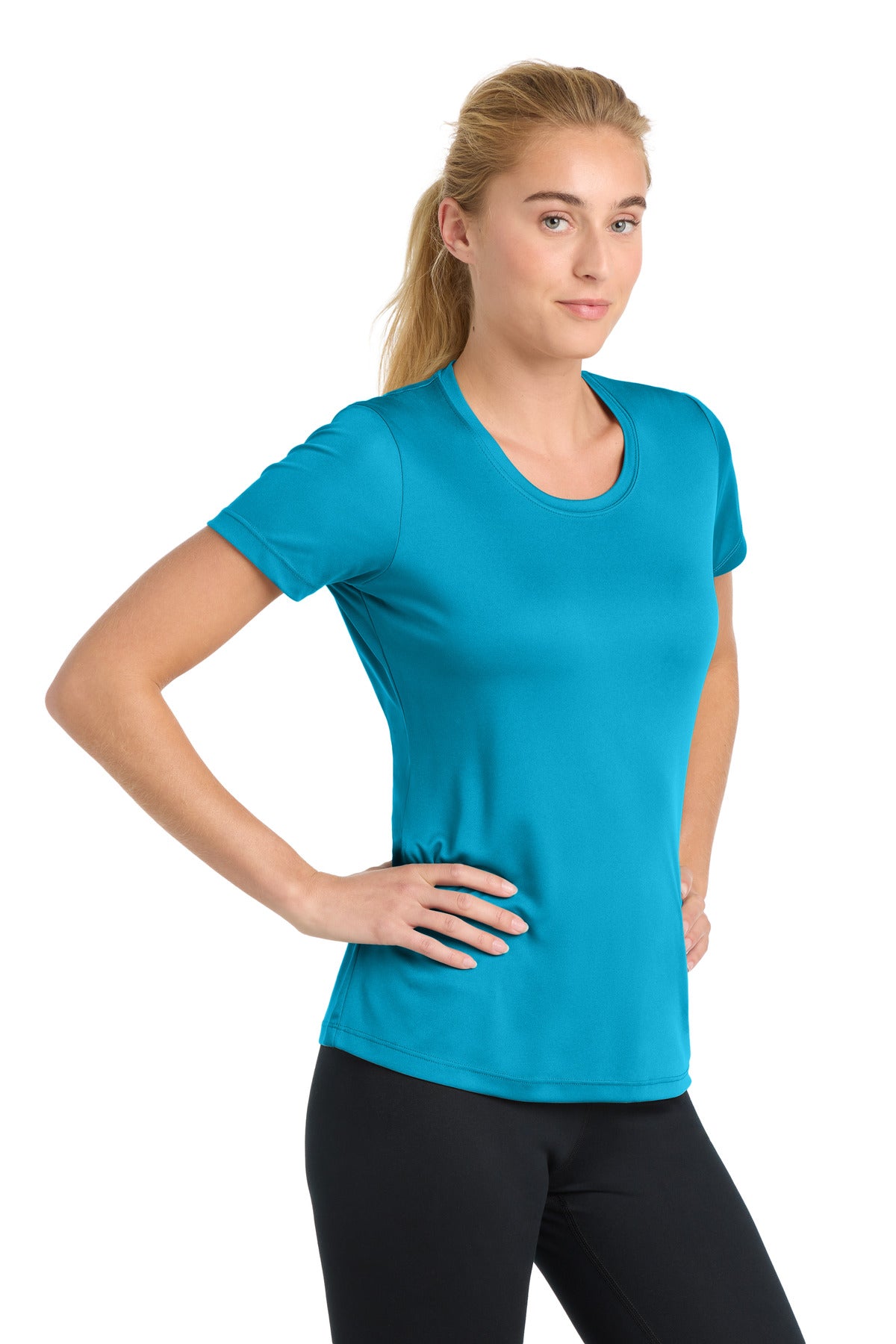 Atomic Blue Sport-Tek Women's PosiCharge Competitor Tee. LST350