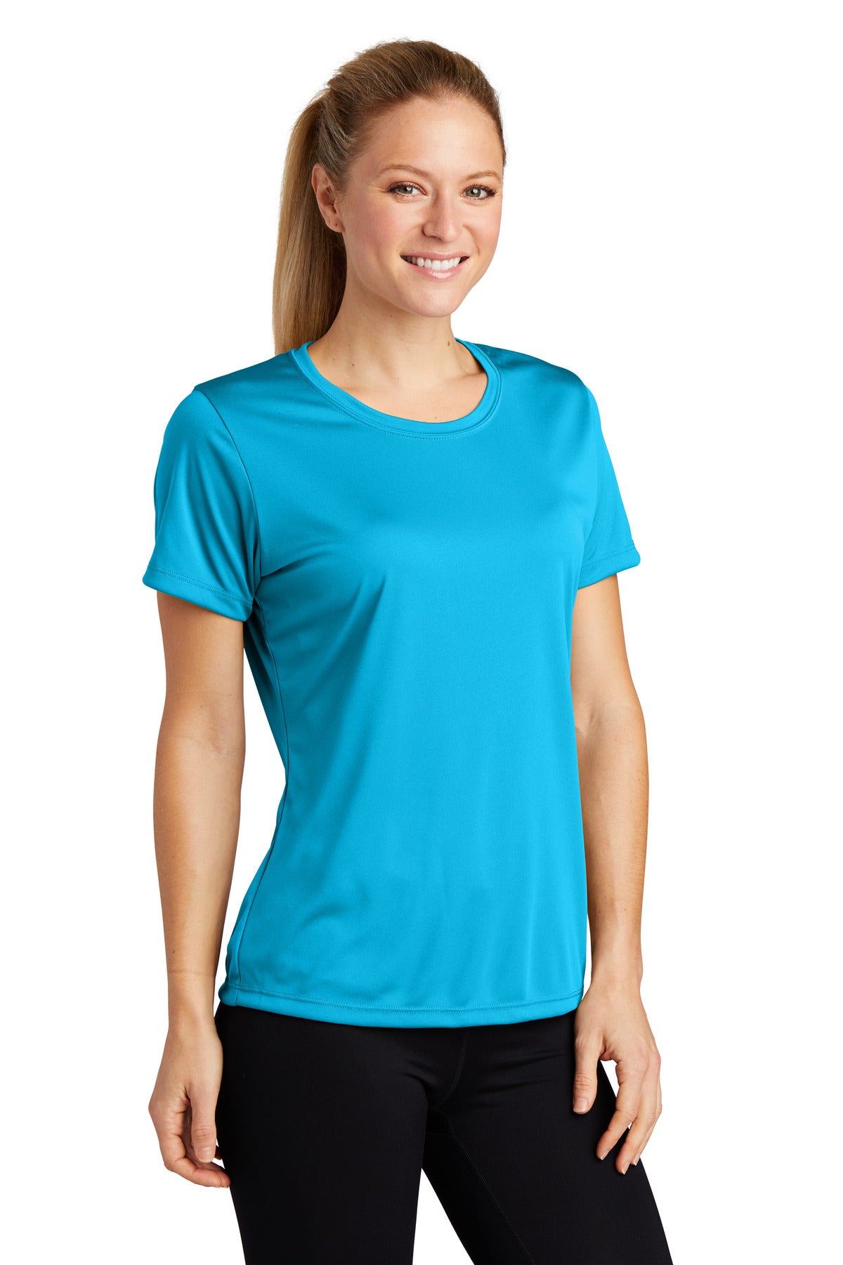 Atomic Blue Sport-Tek Women's PosiCharge Competitor Tee. LST350