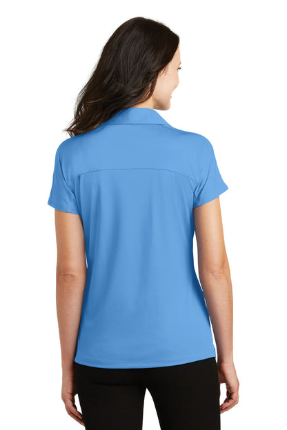 Azure Blue Port Authority Women's Crossover Raglan Polo. L575