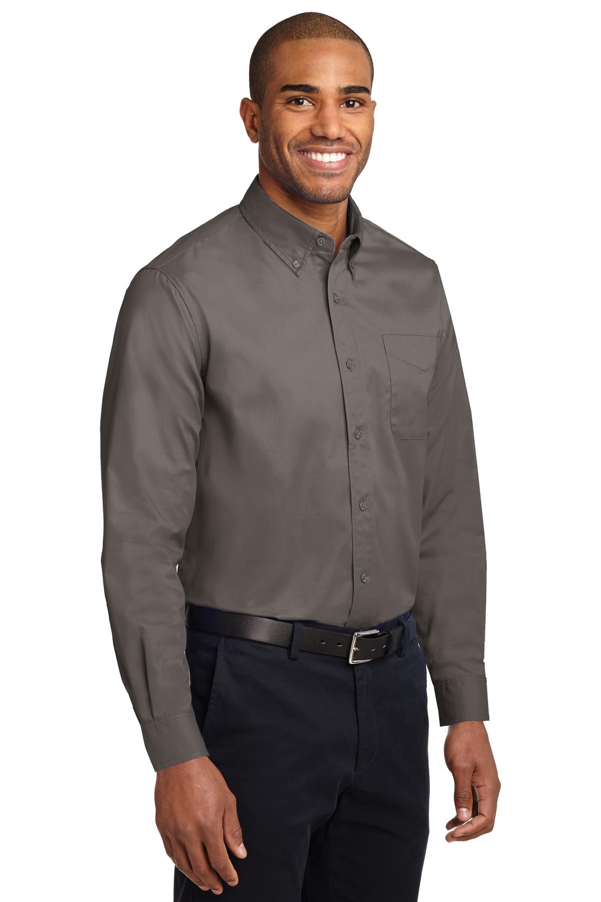Bark Port Authority Extended Size Long Sleeve Easy Care Shirt S608ES