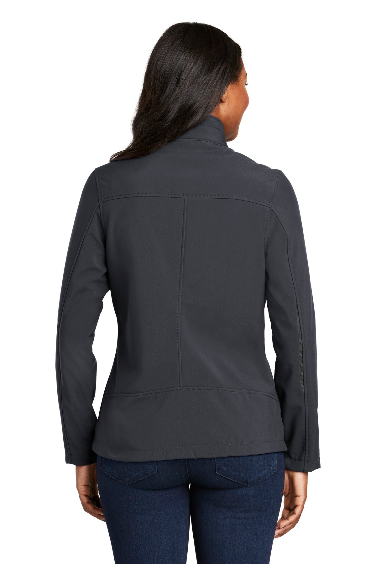 Batlshp Grey Port Authority Women's Welded Soft Shell Jacket. L324
