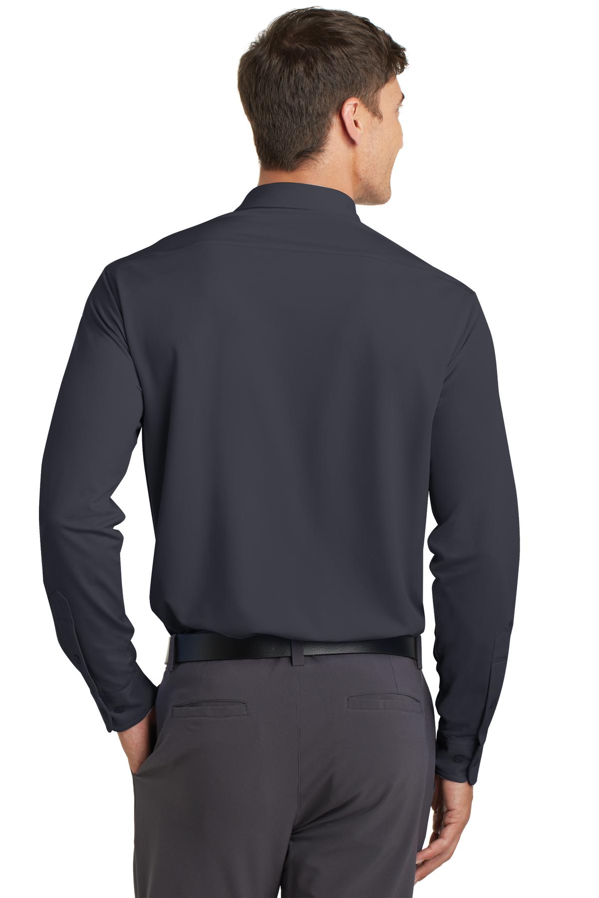 Battleship Gry Port Authority Dimension Knit Dress Shirt. K570