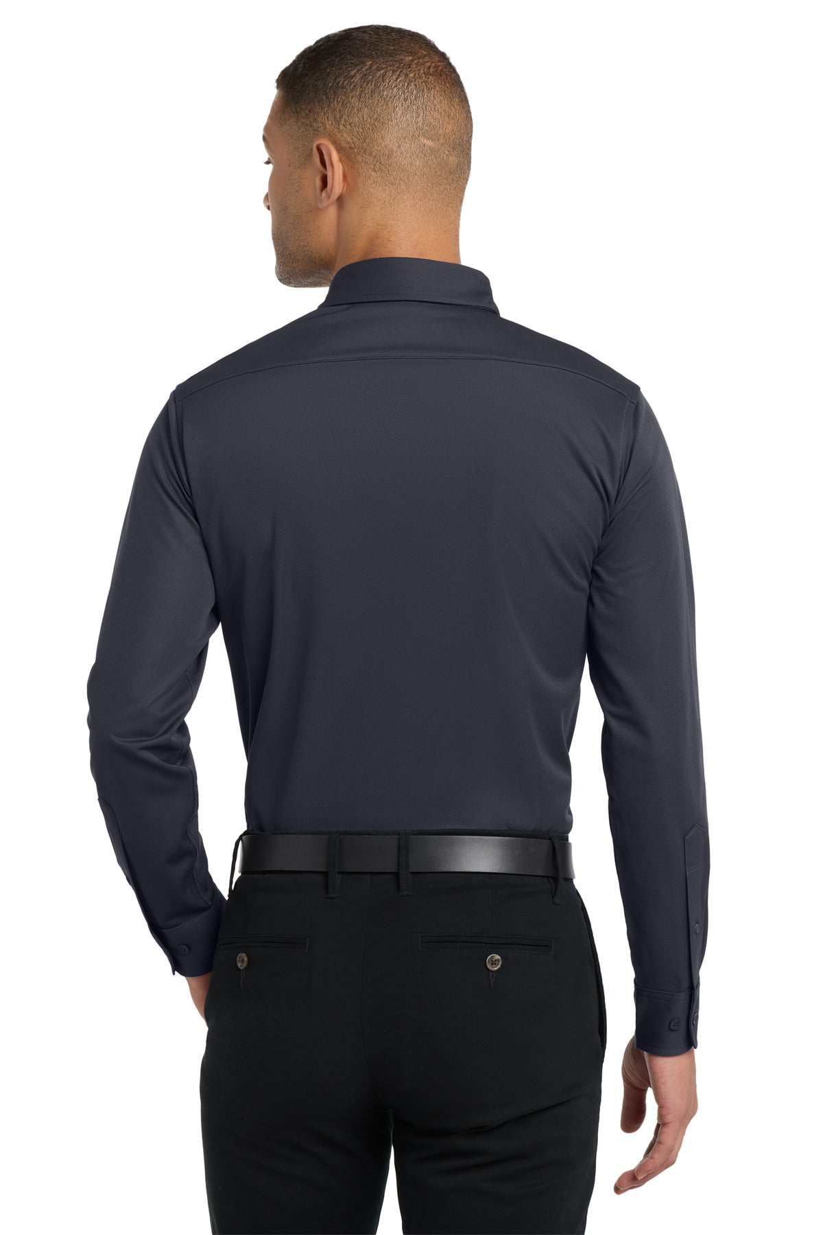 Battleship Gry Port Authority Dimension Knit Dress Shirt. K570