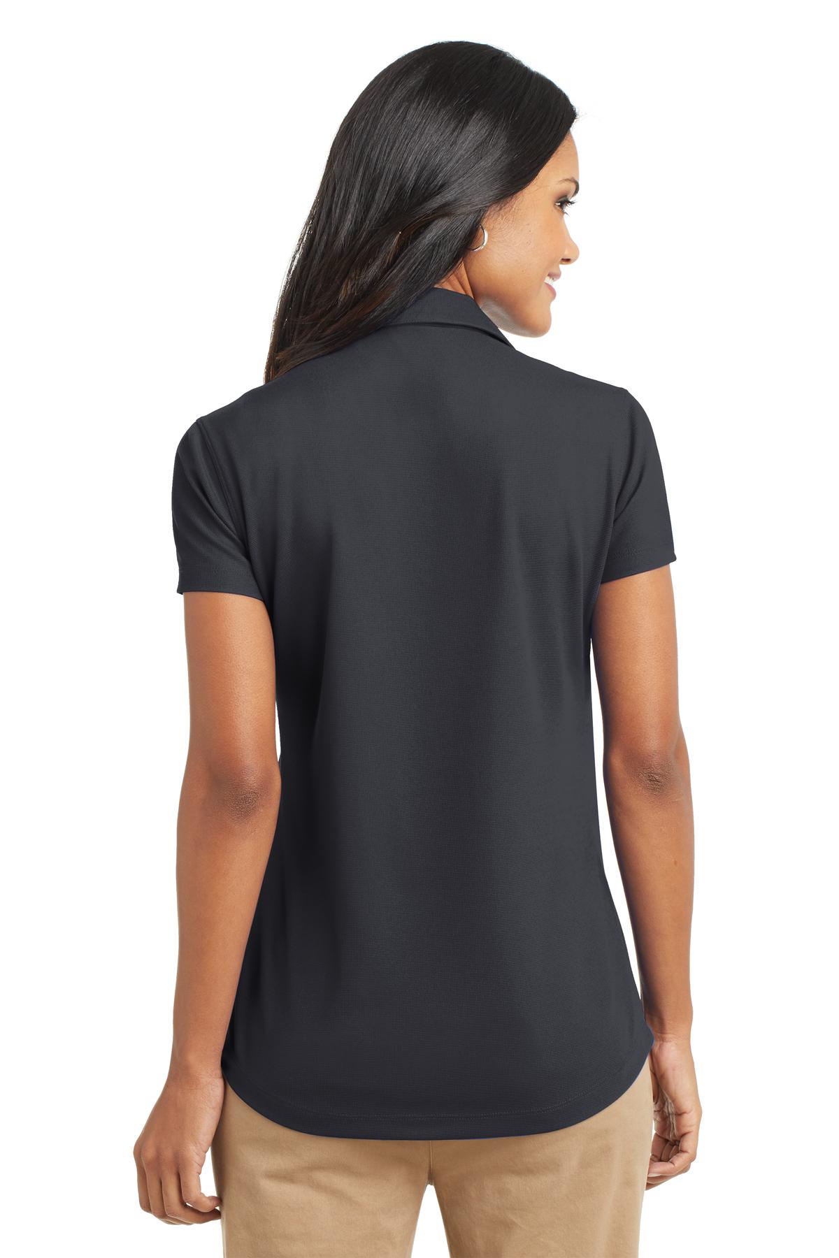 Battleship Gry Port Authority Women's Dry Zone Grid Polo. L572