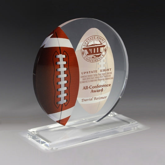 Football Achievement Award- Screen Printed - (5¾" x 6¼")