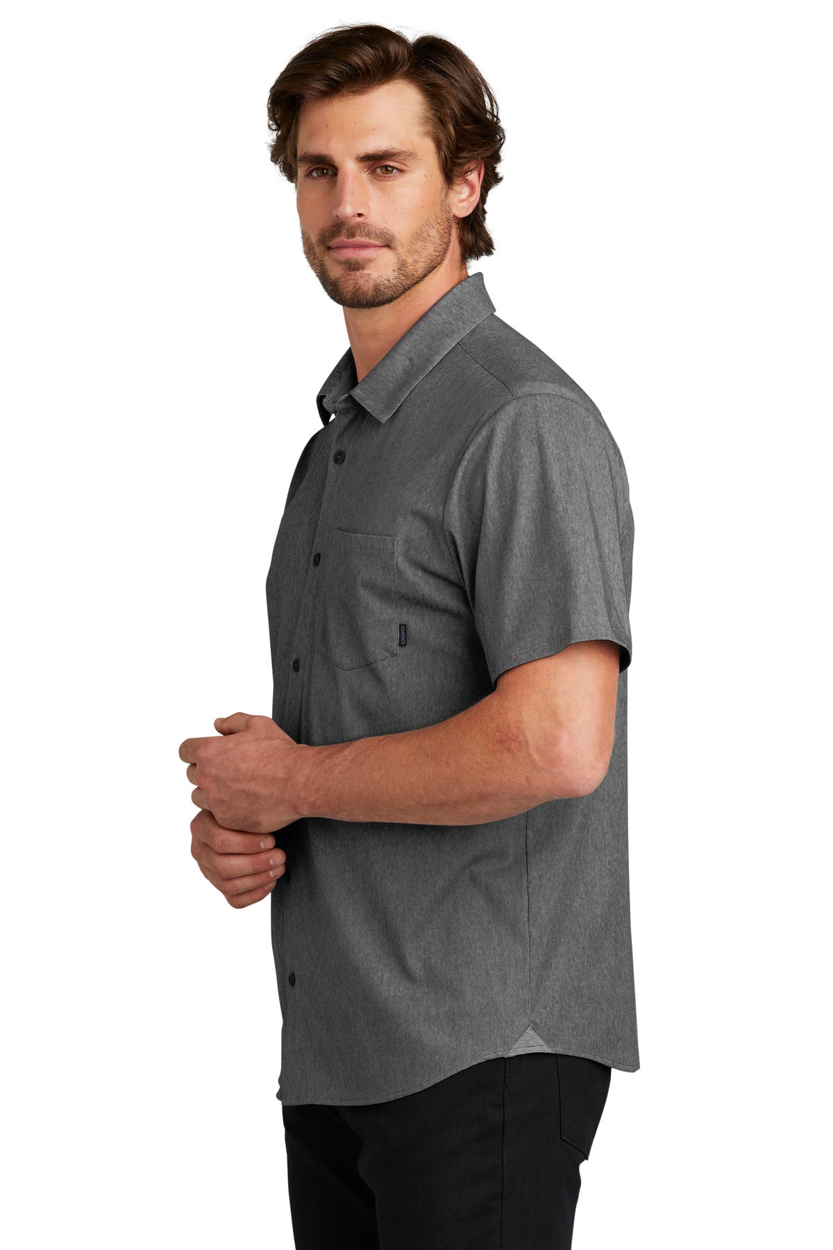 BktpHthr OGIO Extend Short Sleeve Button-Up OG160