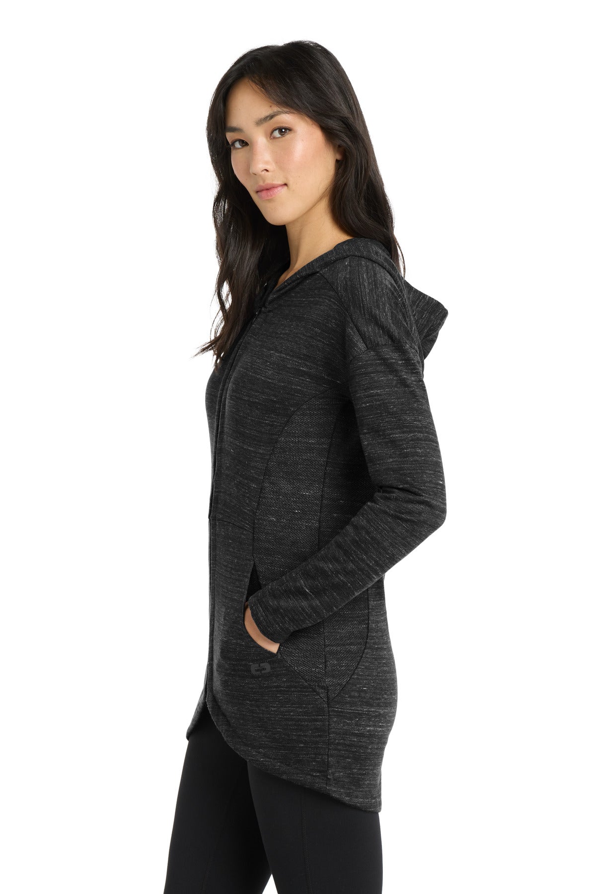 BktpHthr OGIO Women's Flux Full-Zip Hoodie LOG823