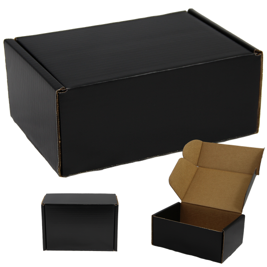 9 X 6.5 X 4" Black Mailer Box
