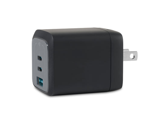 Black Anker Prime 67W GaN Wall Charger (3 Ports) plain