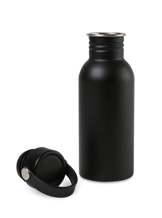 Black Arlo Classics Stainless Steel Hydration Bottle - 17 Oz. plain