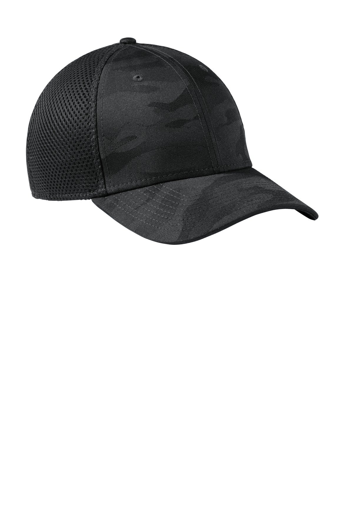 Black Camo New Era Tonal Camo Stretch Tech Mesh Cap NE1091