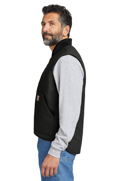 Black Carhartt Duck Vest. CT106676