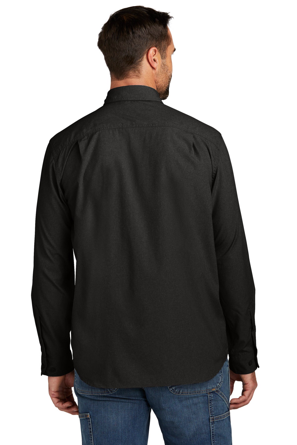 Black Carhartt Force Solid Long Sleeve Shirt CT105291