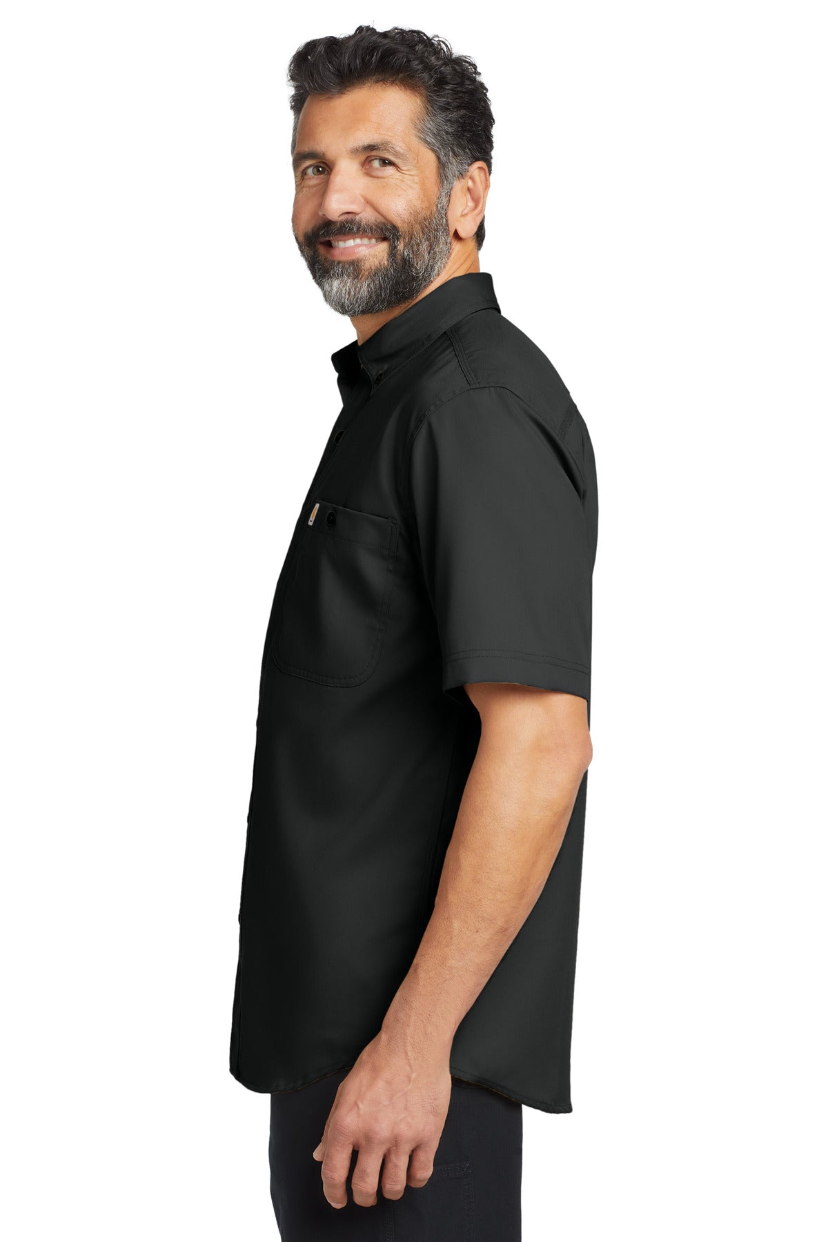 Black Carhartt Rugged Professional Series Short Sleeve Shirt CT106688