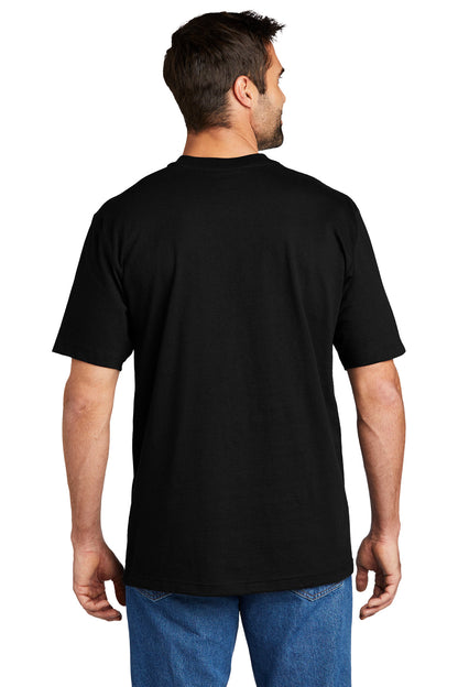 Black Carhartt Short Sleeve Henley T-Shirt CTK84