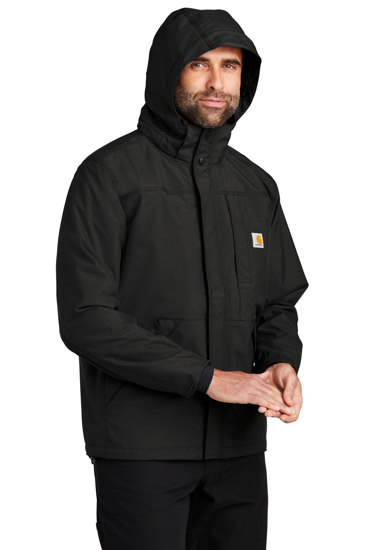 Black Carhartt Storm Defender Shoreline Jacket CT104670