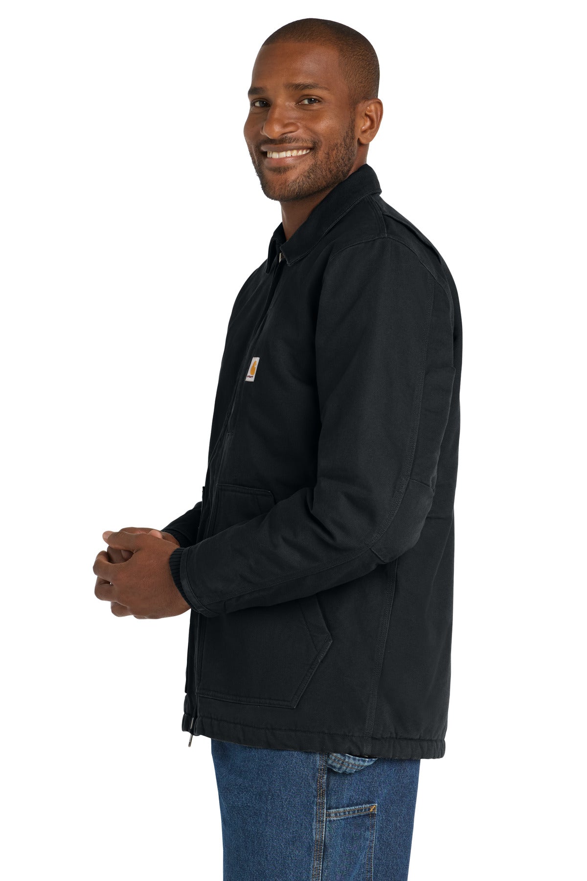 Black Carhartt Tall Sherpa-Lined Coat CTT104293