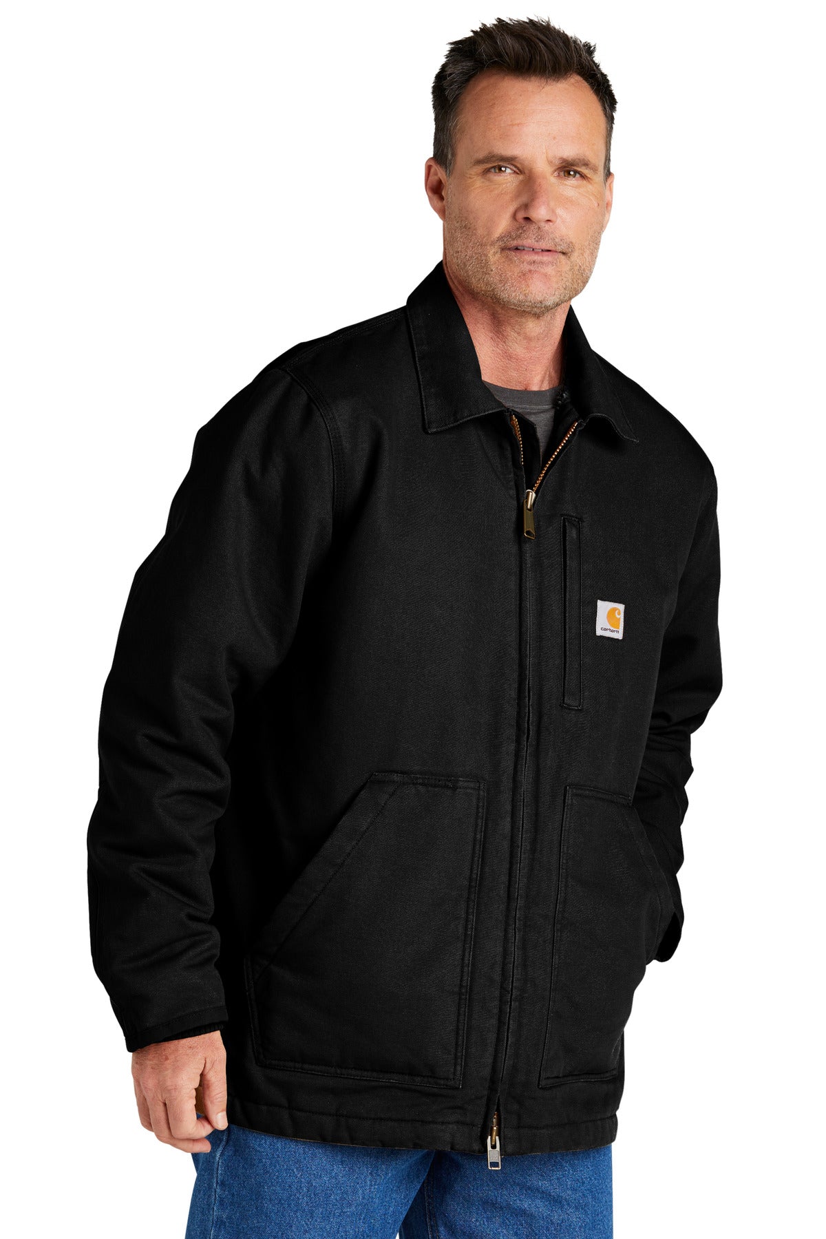 Black Carhartt Tall Sherpa-Lined Coat CTT104293