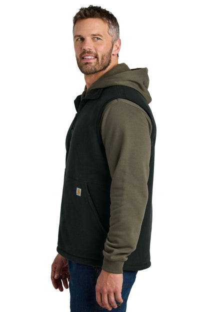 Black Carhartt Textured Fleece Vest CT106418