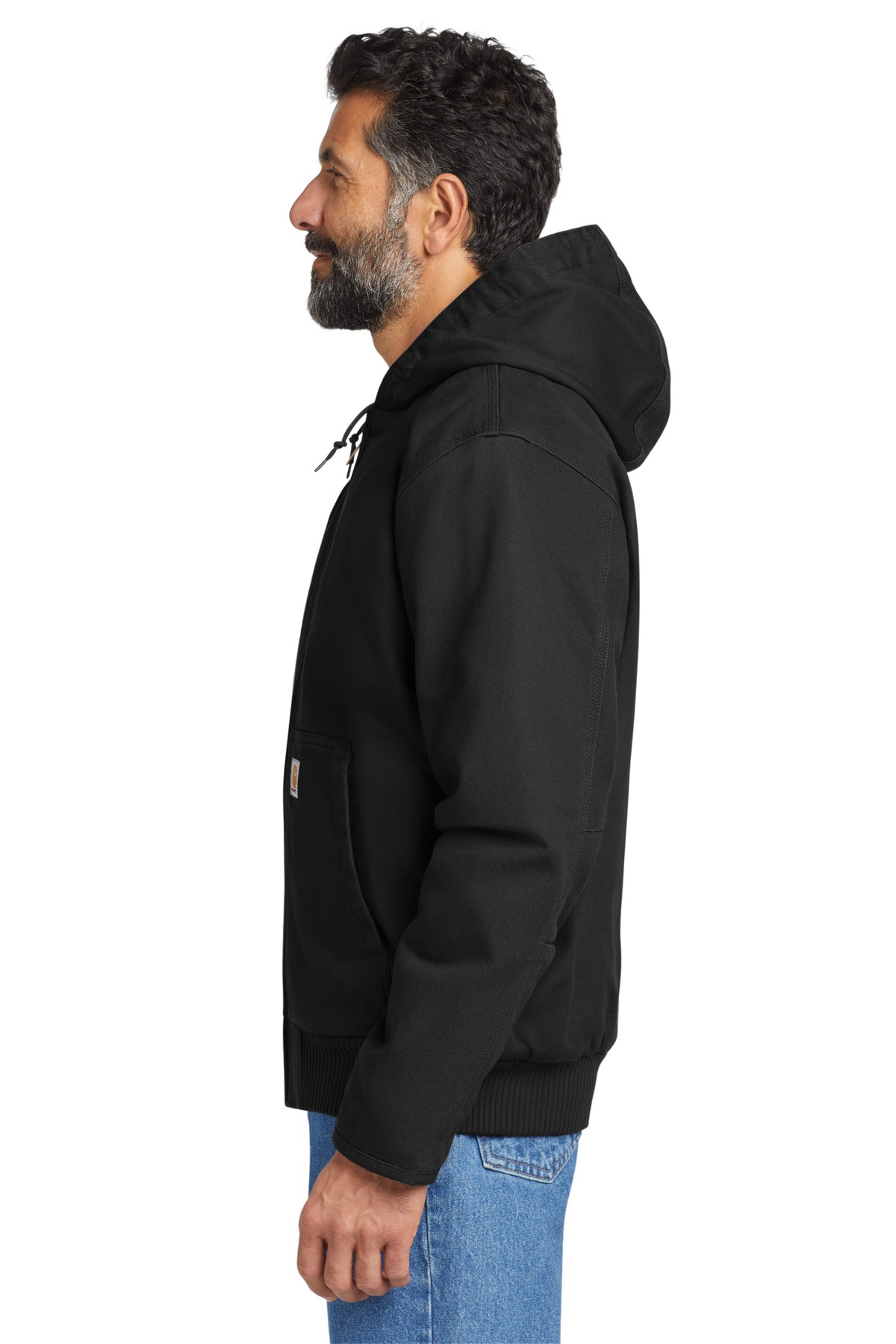 Black Carhartt Washed Duck Active Jac. CT104050