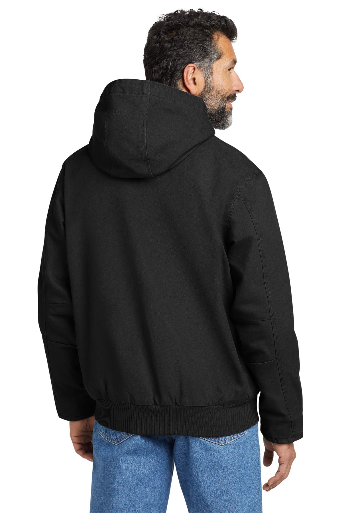 Black Carhartt Washed Duck Active Jac. CT104050