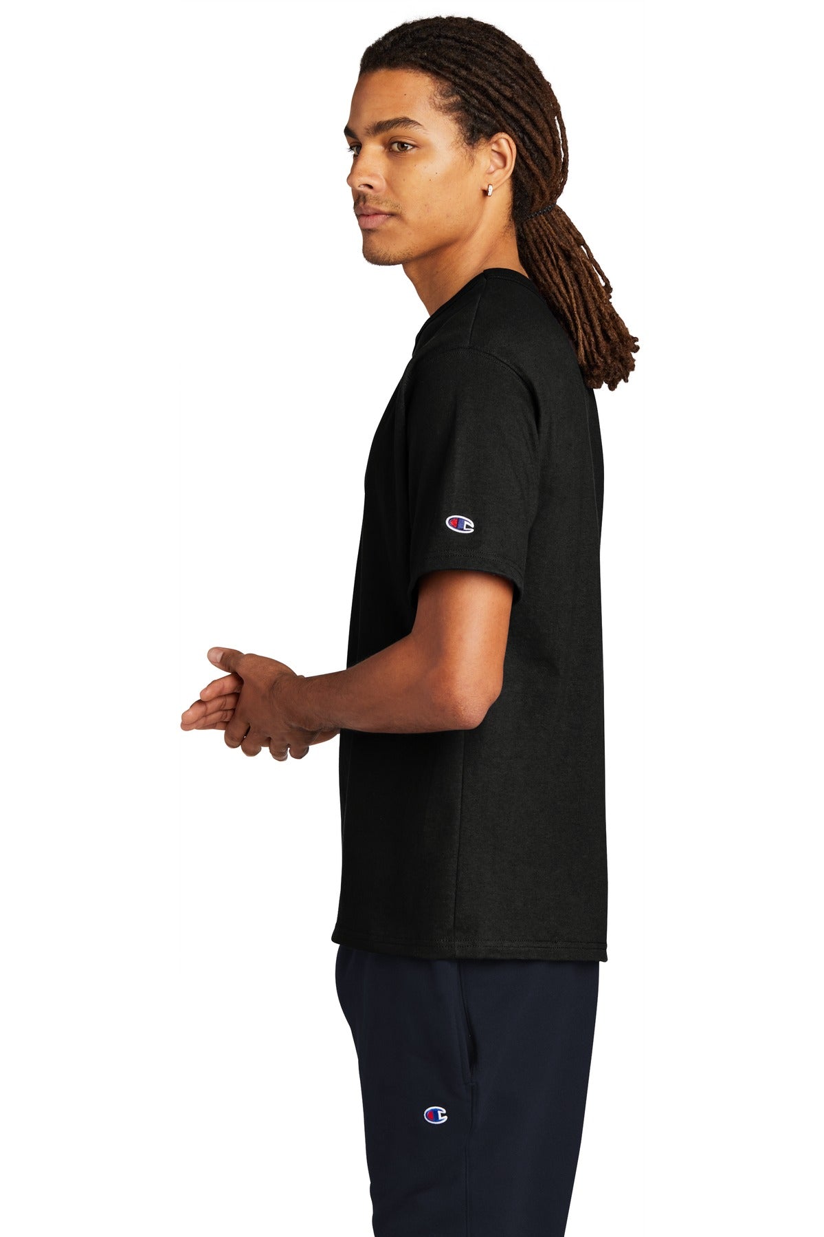 Black Champion Heritage 7-Oz. Jersey Tee T105