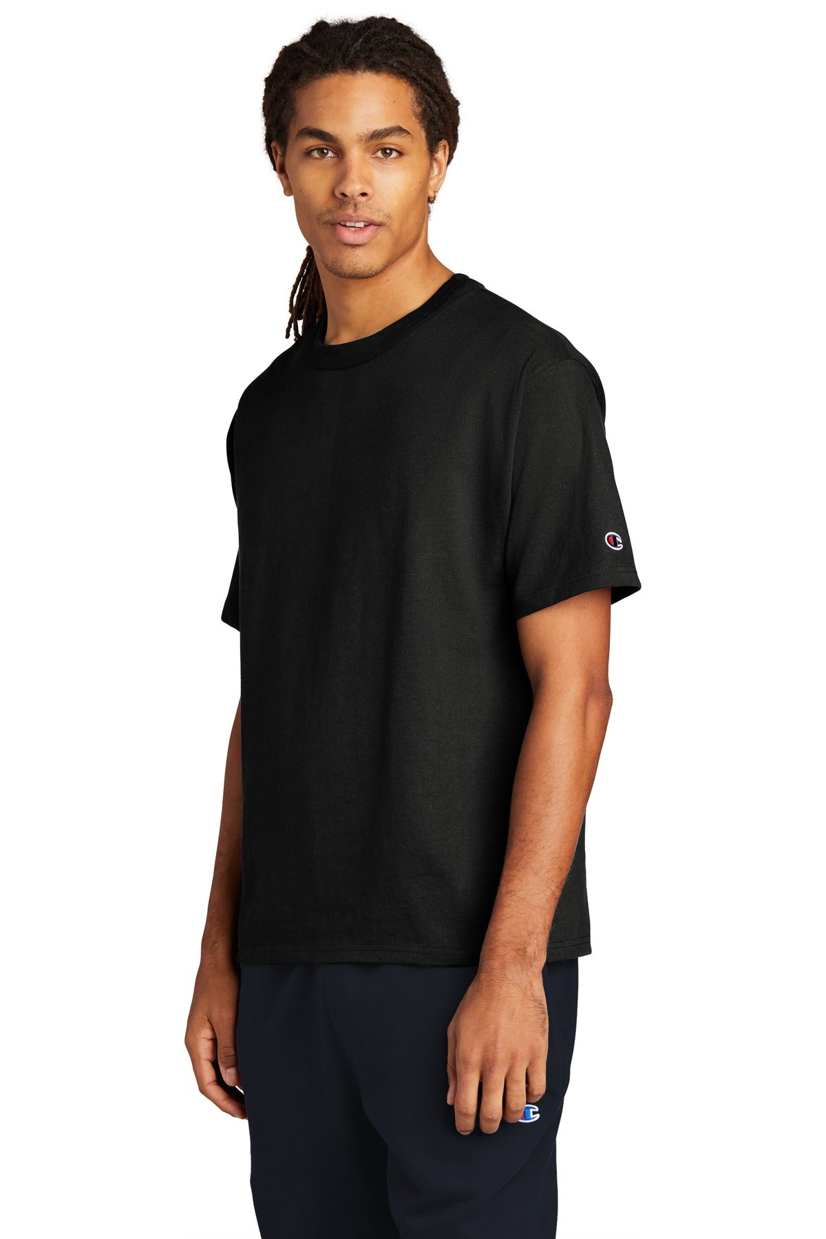 Black Champion Heritage 7-Oz. Jersey Tee T105